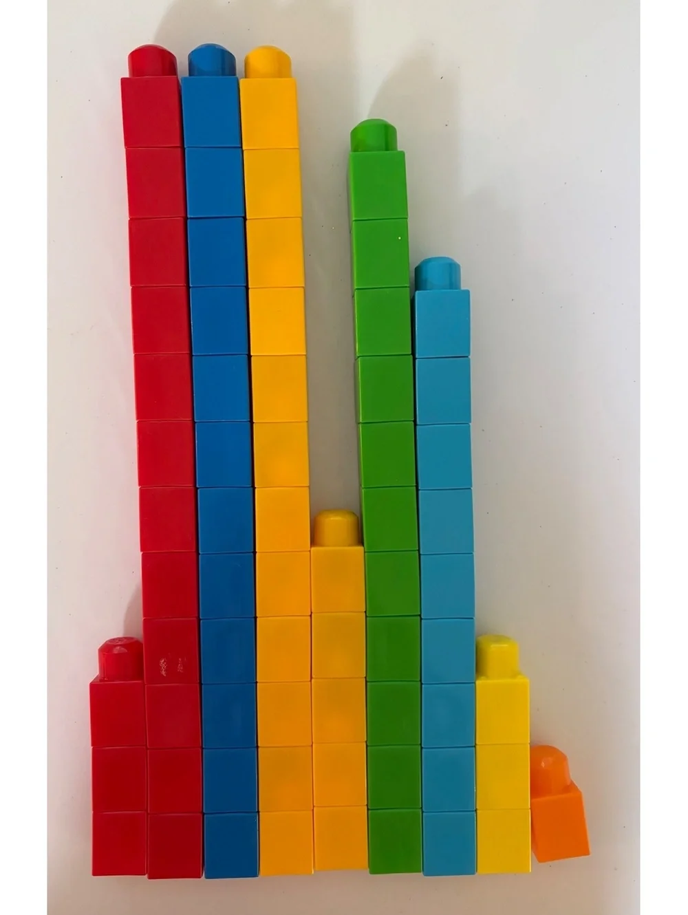 Math building blocks set